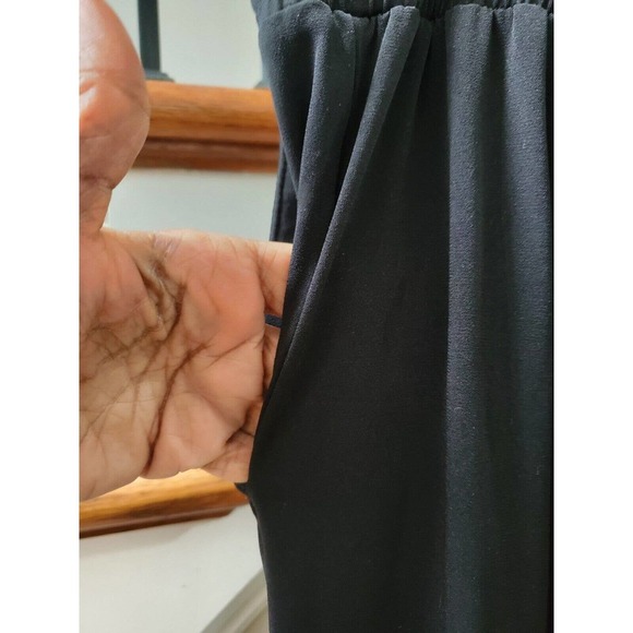 NY & Company Black Polyester Drawstring Casual With Front Back Pockets Pant XL - Picture 8 of 13